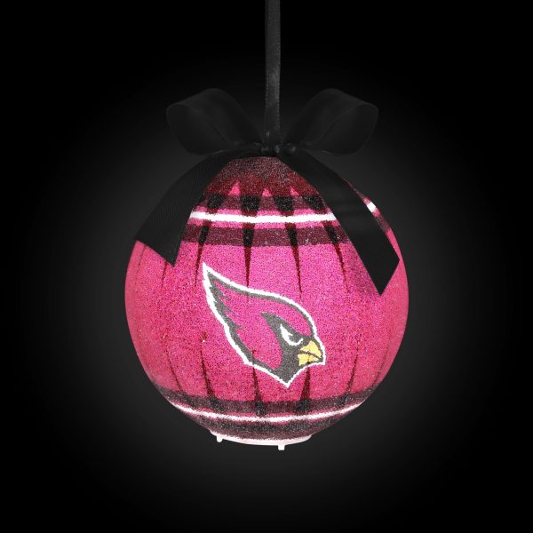 Arizona Cardinals NFL LED Shatterproof Ball Ornament For Discount - Image 2