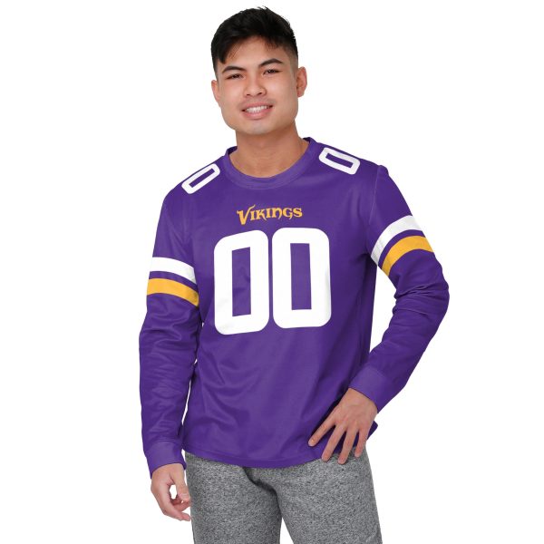 Minnesota Vikings NFL Mens Gameday Ready Lounge Shirt For Sale