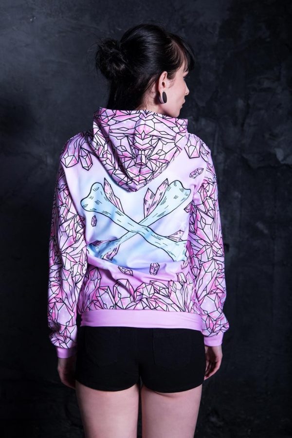 Pink Crystal Hoodie Cheap - Image 2