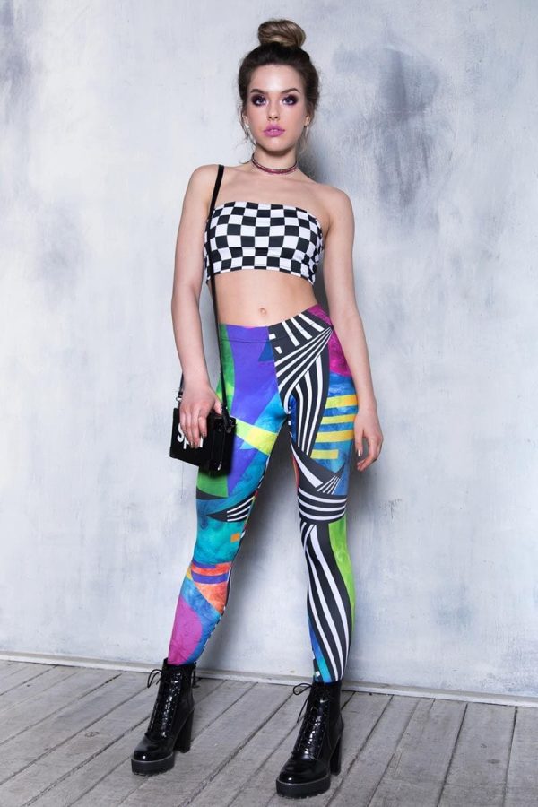 Abstract Geometry Leggings Online Sale - Image 2